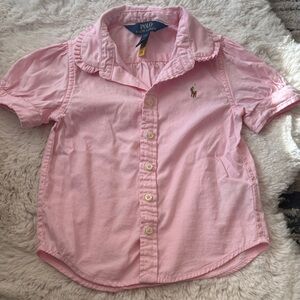 Polo by Ralph Lauren 3T Light Pink Kids Button Down Shirt